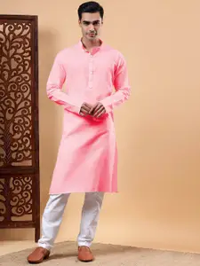 Yugnik Men Regular Pure Cotton Kurta with Pyjamas