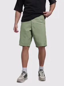 The Roadster Life Co. Men Mid-Rise Pure Cotton Relaxed Fit Shorts