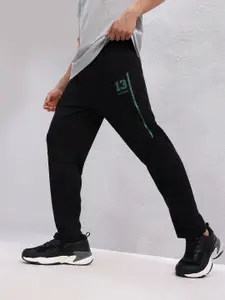 HRX by Hrithik Roshan Men Typography Printed Detail Mid-Rise Lifestyle Track Pants