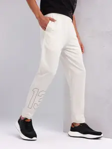 HRX by Hrithik Roshan Men Typography Print Mid-Rise Lifestyle Track Pants