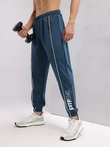HRX by Hrithik Roshan Men Printed Detail Contrast Piping Training Joggers