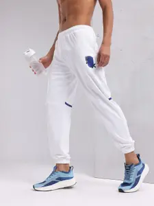HRX by Hrithik Roshan Men Mid-Rise Brand Logo Print Rapid-Dry Running Joggers