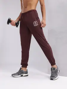 HRX by Hrithik Roshan Men Mid-Rise Typography Print Rapid-Dry Training Joggers