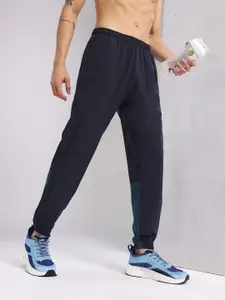 HRX by Hrithik Roshan Men Brand Logo Detail Mid-Rise Running Joggers