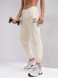 HRX by Hrithik Roshan Men Mid-Rise Typography Print Rapid-Dry Training Joggers