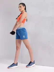 HRX by Hrithik Roshan Women Striped Waist Training Shorts