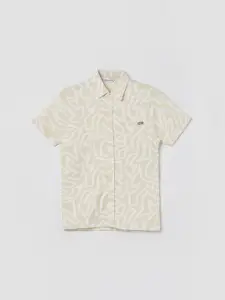 Fame Forever by Lifestyle Boys Abstract Printed Cotton Casual Shirt