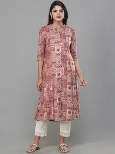 Vismay Women Printed A-Line Flared Kurta