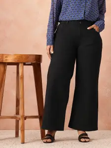all about you Women Plus Size Wide Leg Stretchable Jeans