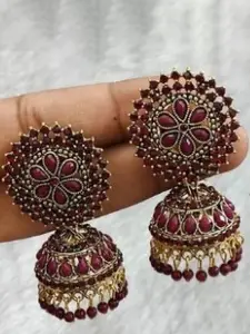 JMBW INTERNATIONAL Contemporary Jhumkas Earrings