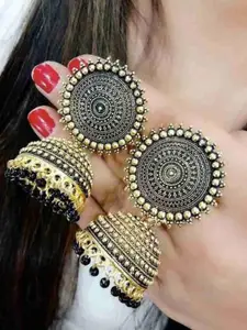 JMBW INTERNATIONAL Contemporary Jhumkas Earrings