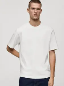 MANGO MAN Pure Cotton Relaxed Fit T-shirt