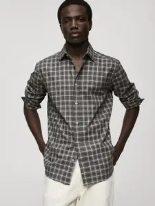 MANGO MAN Checked Smart Casual Shirt