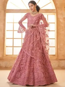 ALIZEH Gajri Pink Designer Lehenga Choli With Dupatta