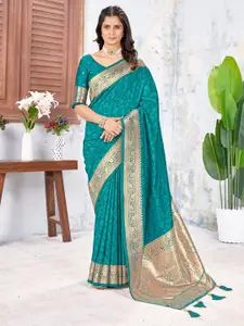 Mehrang Ethnic Motifs Zari Banarasi Saree