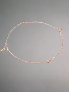 Luxevogue Rose Gold-Plated Anklet