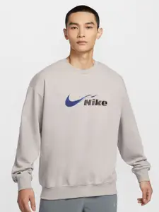 Nike Track Club Men's Dri-FIT Fleece Running Crew-Neck Sweatshirt