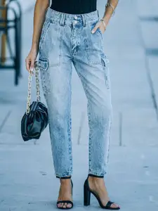 The Roadster Lifestyle Co Women Cotton Slim-Fit Mid-Rise Jeans