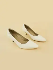 Ozuri Women Leather Kitten Pumps
