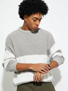 MAX URB_N Men Oversized Striped Sweater