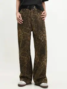 The Roadster Lifestyle Co Women Printed Cotton Slim-Fit Jeans