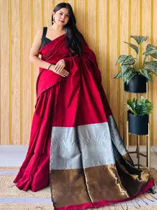 Anouk Colourblocked Pure Cotton Saree