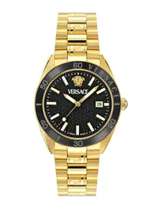 Versace Men Dial & Stainless Steel Bracelet Style Straps Analogue Watch VE8E00624