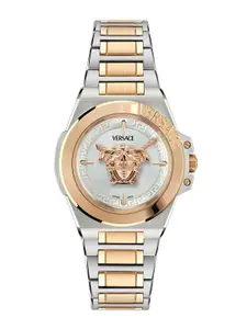 Versace Women Hera Round Dial & Bracelet Style Straps Analogue Watch VE8D00424