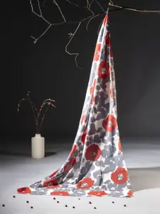 Contrast Living Women Floral Printed Pure Cotton Scarf