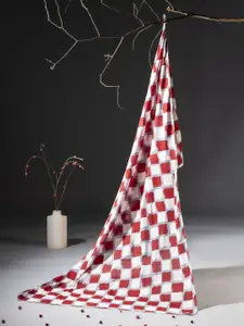 Contrast Living Women Checked Printed Scarf