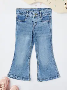 max Girls Regular Fit Mid-Rise Light Fade Jeans