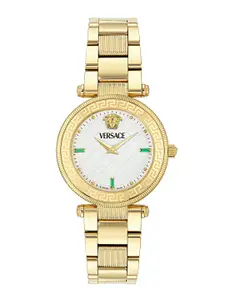 Versace Women Embellished Dial & Bracelet Style Straps Analogue Watch VE8B00824