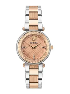 Versace Reve Women Embellished Stainless Steel Bracelet Straps Analogue Watch VE8B00424