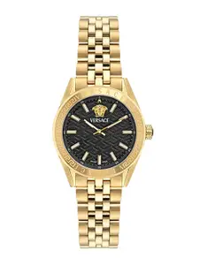 Versace Women Dial & Stainless Steel Bracelet Style Straps Analogue Watch VE8I00724