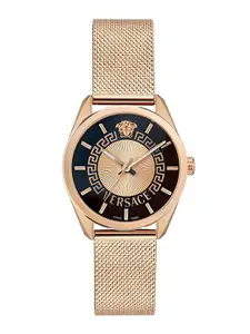 Versace Women Dial & Stainless Steel Bracelet Style Straps Analogue Watch VE8A00524