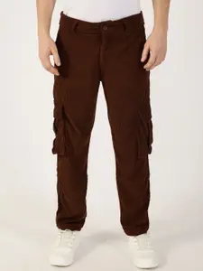 Thomas Scott Men Cotton Smart Regular Fit Corduroy Cargos