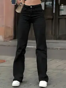 THIRD QUADRANT Women Jean Straight Fit High-RiseCotton Jeans