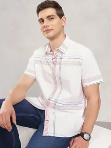 Nautica Pure Cotton Classic Fit Checked Casual Shirt