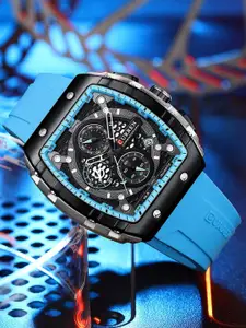 Curren Men Brass Embellished Dial & Wrap Around Straps Analogue Watch CR-8438