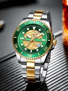 Curren Men Round Dial & Stainless Steel Wrap Around Straps Analogue Watch CR-8412-TT