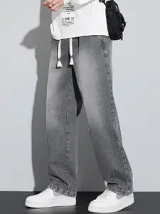 StyleCast Men Cotton Straight Fit Low Distress Light Fade Jeans