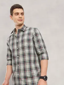 Nautica Pure Cotton Slim Fit Checked Casual Shirt