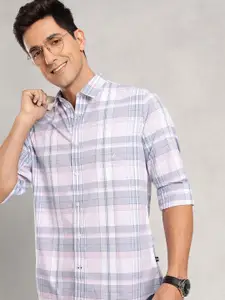 Nautica Classic Slim Fit Checked Pure Cotton Casual Shirt