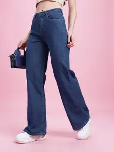 DressBerry Women Wide Leg Stretchable Jeans