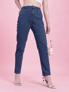 DressBerry Women Mid-Rise Mom Fit Stretchable Jeans