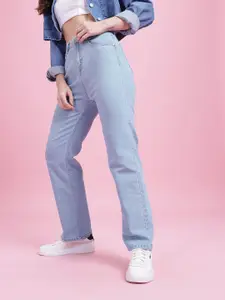 DressBerry Women Light Fade Stretchable Straight Fit Jeans