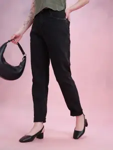 DressBerry Women Mid-Rise Stretchable Mom Fit Jeans