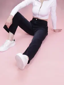 DressBerry Women Light Fade Stretchable Straight Fit Jeans