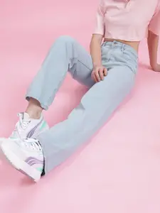 DressBerry Women Straight Fit High-Rise Stretchable Jeans