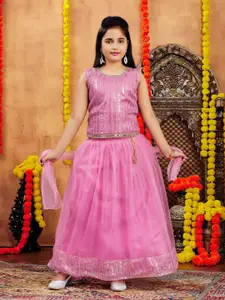 Aarika Girls Embellished Ready to Wear Lehenga &